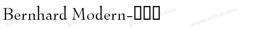 Bernhard Modern字体转换